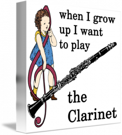 Clarinet Girl by Evision Arts