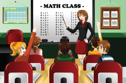 Teacher and Student in The Classroom | Clipart | The Arts | Image ...