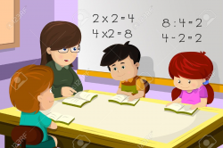 Clipart children sitting in math class - Clip Art Library