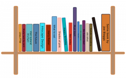 Bookshelves with books clipart 1070008 - spojivach.info