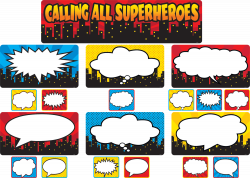 Calling All Superheroes Mini Bulletin Board | Pinterest | Blank ...