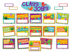 Eureka A Sharp Bunch Classroom Jobs Bulletin Board Set, 40 pcs