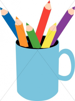 Pencil Cup | Christian Classroom Clipart