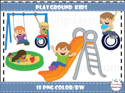 Playground Kids Clip Art | The Traveling Classroom Clip Art ...