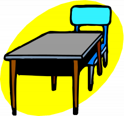 Desk clipart classroom table - Pencil and in color desk clipart ...