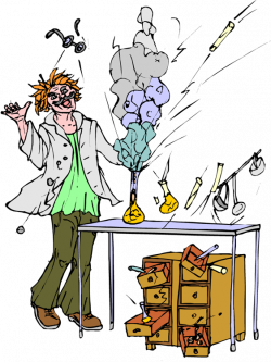 Clean science lab clipart
