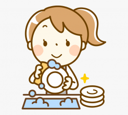 Dishwasher Clipart Clean Plate - Clip Art Washing Dishes ...