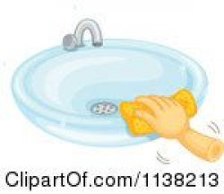 Cleaning Wipes Clip Art | ... Of A Hand Using A Sponge To ...