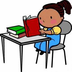 28+ Collection of Student Reading At Desk Clipart | High quality ...