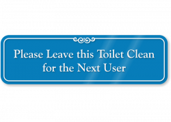 please keep bathroom clean | My Web Value