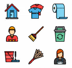 4 clean house icon packs - Vector icon packs - SVG, PSD, PNG, EPS ...