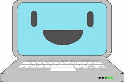 Computer clipart happy - Pencil and in color computer clipart happy