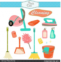 Cleaning Tools Clip Art , Household Clip Art, Broom Clip Art ...