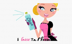 Girl Clipart Cleaning Room - House Cleaning Cartoon #225685 ...