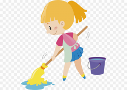 Wash Floor Cartoon PNG Mop Floor Cleaning Clipart download ...