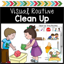Clean Up Visual Routine - Pre-K Pages