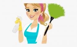 Cleaning Clipart Png - House Housekeeping Cleaning Lady Clip ...