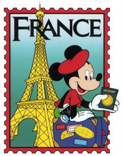 epcot mickey france stamp clip art | International Mickey Mouse ...
