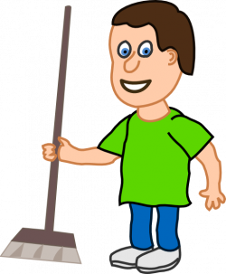 Young Housekeeper Boy With Broomstick Clipart | i2Clipart - Royalty ...