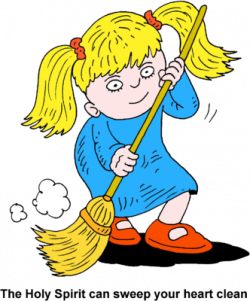 Image: Girl Sweeping - The Holy Spirit can sweep your heart ...