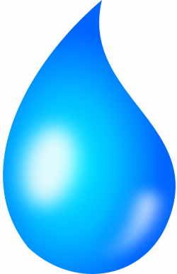 Clipart - Water drop - shaded