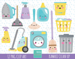 50% SALE CLEANING clipart, kawaii cleaning clipart, cute images