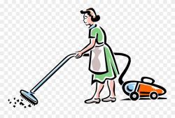 Cleaning Service Maid Image - Clipart Of Vacuum Cleaner ...