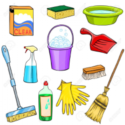 Household Cleaning Items Clipart