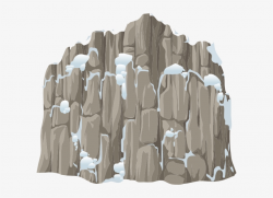 Cliff Face Snow Clip Art At Clker - Snow Cliff Png ...