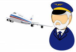 Clipart - Airline captain / pilot