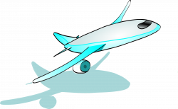 Clipart - plane taking off