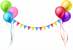 Streamer and Balloons PNG Clip Art Image | Gallery Yopriceville ...