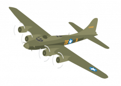 B-17 Flying Fortress Bomber Free Vector Illustration with SVG and ...