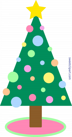 Christmas Tree Pastel Clip Art - Sweet Clip Art