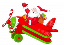 Santa with Airplane PNG Clipart | Gallery Yopriceville - High ...