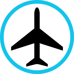 File:Aircraft Plan Black on Circle Light Blue.svg - Wikimedia Commons