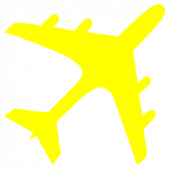 28+ Collection of Yellow Airplane Clipart | High quality, free ...