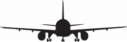 Airplane Silhouette Clip Art PNG Image | Gallery Yopriceville ...