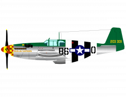 Clipart - P-51B FIGHTER