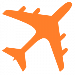 File:Airplane silhouette orange.svg - Wikimedia Commons
