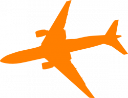 Orange Plane Clip Art at Clker.com - vector clip art online ...