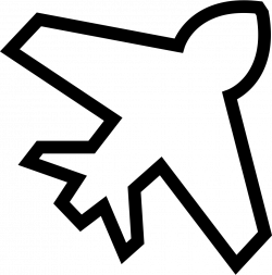 Airplane Outline Svg Png Icon Free Download (#9970) - OnlineWebFonts.COM