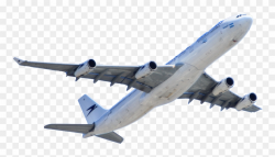 White Passenger Plane Flying Transparent Background - Plane ...