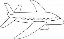 Airplane Coloring Page - Free Clip Art