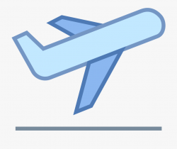 Airplane Clipart Shape - Plane Take Off Icon #1574882 - Free ...