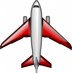 Clipart - Plane Red