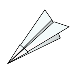 OnlineLabels Clip Art - Paper Plane