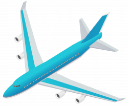 Blue Airplane Transparent PNG Vector Clipart | Gallery Yopriceville ...