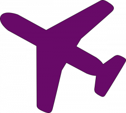 Purple Airplane Clip Art at Clker.com - vector clip art online ...