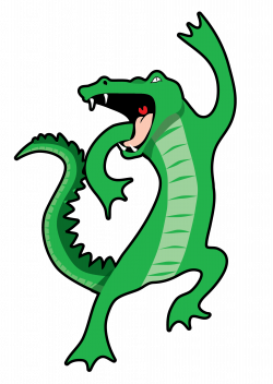 Singing Gator - New Orleans Free Vector Clip Art